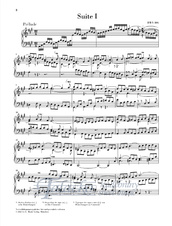 English Suite I in A major - BWV 806